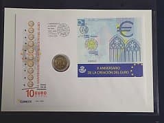 Numis letters "10th Anniversary of the Euro & 10 Years of Euro"