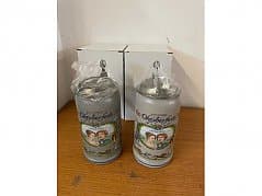 Oktoberfest anniversary mugs with tin lid from 2010, manufacturer: Rastal