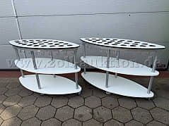 Toothbrush cup and towel trolley for 26 children