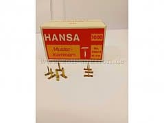 Packs Clamps, flat head, length 16 mm, by the company Hansa
