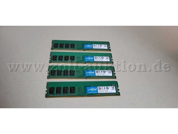 Crucial DDR4 PC4-17000 Memory per 8 GB total 32 GB