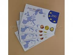 Euro coin set FRG 2005, from 4 mints -DFGJ- complete, silver gloss