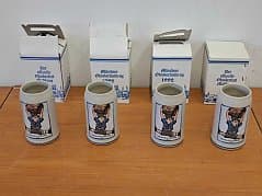 Oktoberfestkrüge ohne Zinndeckel Jahreskrüge 1985, Hersteller: Rastal
