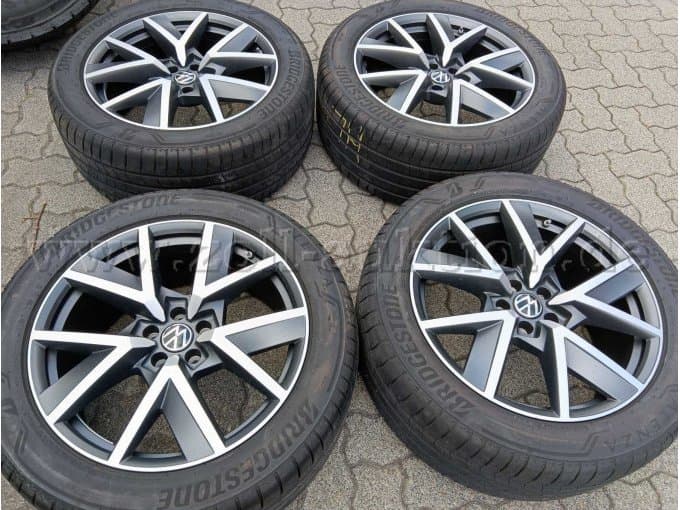 VW "Braga" rims original incl. summer tires, size 285/45 R20 108W