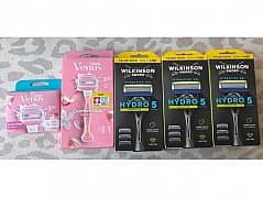 Original Razors, Wilkinson Sword and Gillette Venus + Blades, New