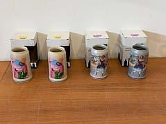 various Oktoberfest mugs from 2016 and 2017, manufacturer: Rastal