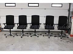 Wilkhahn ON Office Swivel Chairs, Fabric Black