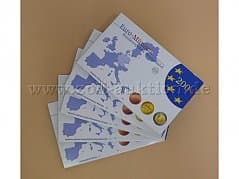 5x Euro coin set FRG 2004, all 5 mints -ADFGJ- complete, silver gloss
