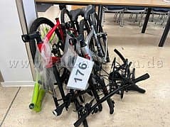 Partial bicycle post (three disassembled wheels, one frame, 2 saddles)