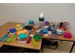 Mixed Lot of Lunch Boxes, Water Bottles, Glass Containers
