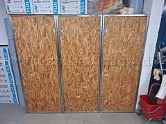 Wood and stainless steel lockers - DIY - for hobbyists